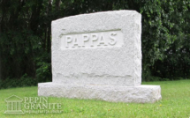 Upright Granite Memorial Pappas 001